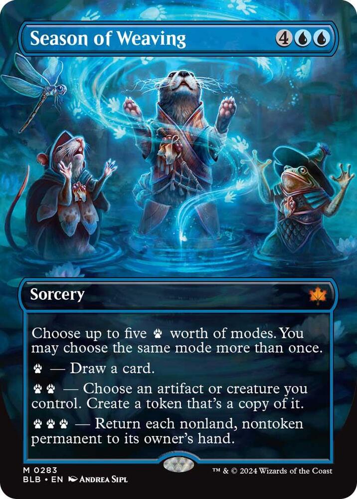 Season of Weaving (Borderless) 283 card from Bloomburrow