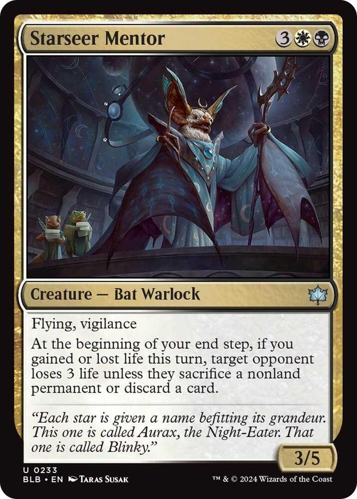 Starseer Mentor 233 card from Bloomburrow