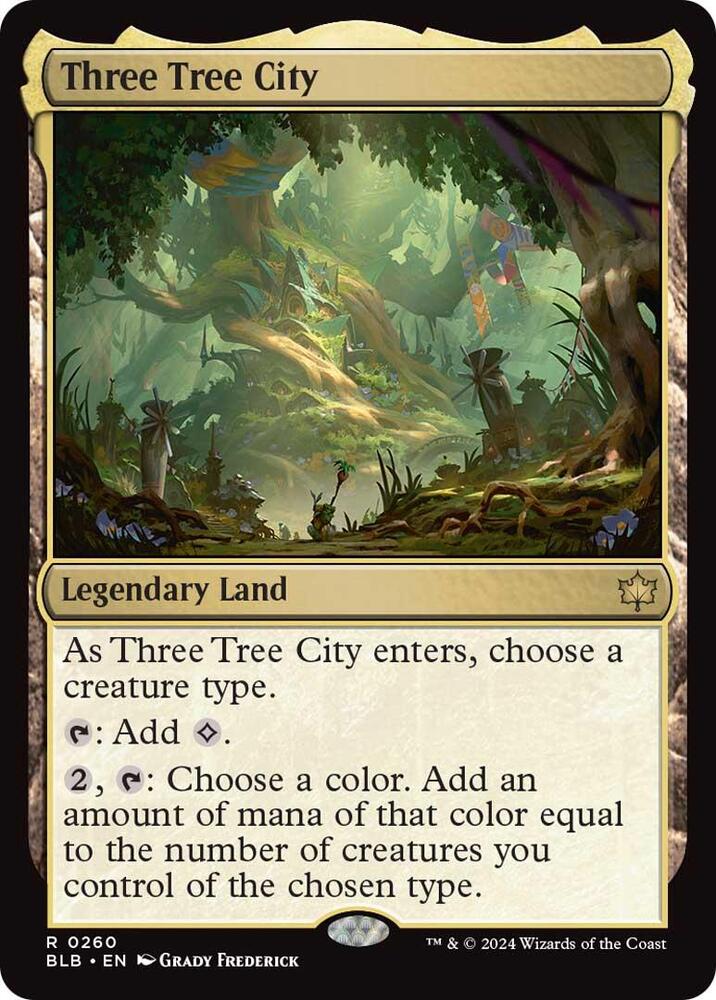 Three Tree City 260 card from Bloomburrow