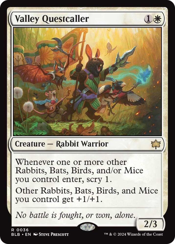 Valley Questcaller 36 card from Bloomburrow