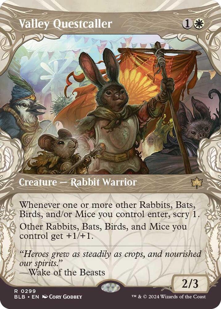 Valley Questcaller (Showcase) 299 card from Bloomburrow