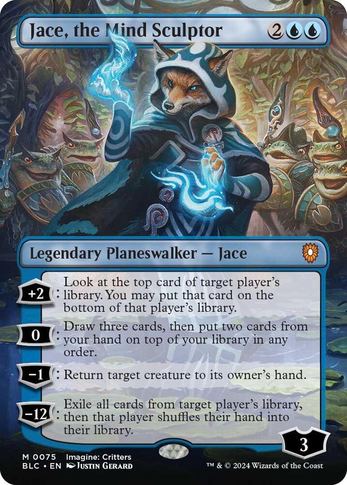 Jace, the Mind Sculptor (Borderless) 75 card from Commander: Bloomburrow