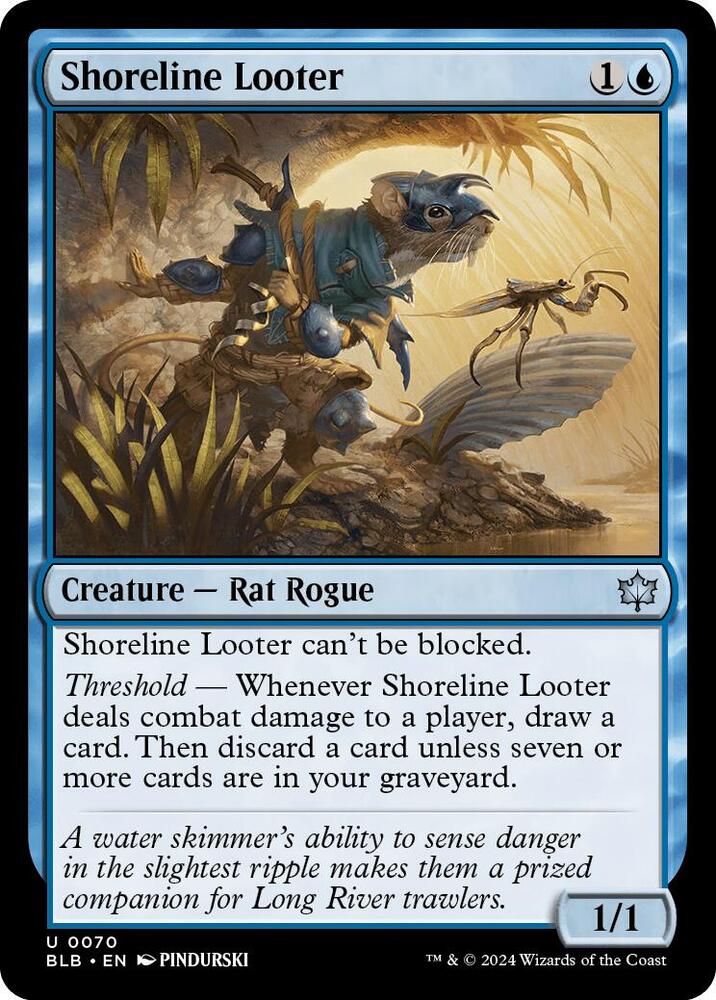 Shoreline Looter 70 card from Bloomburrow