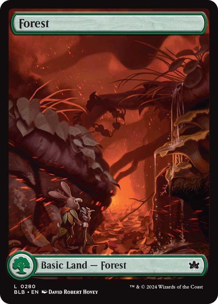 Forest 280 card from Bloomburrow