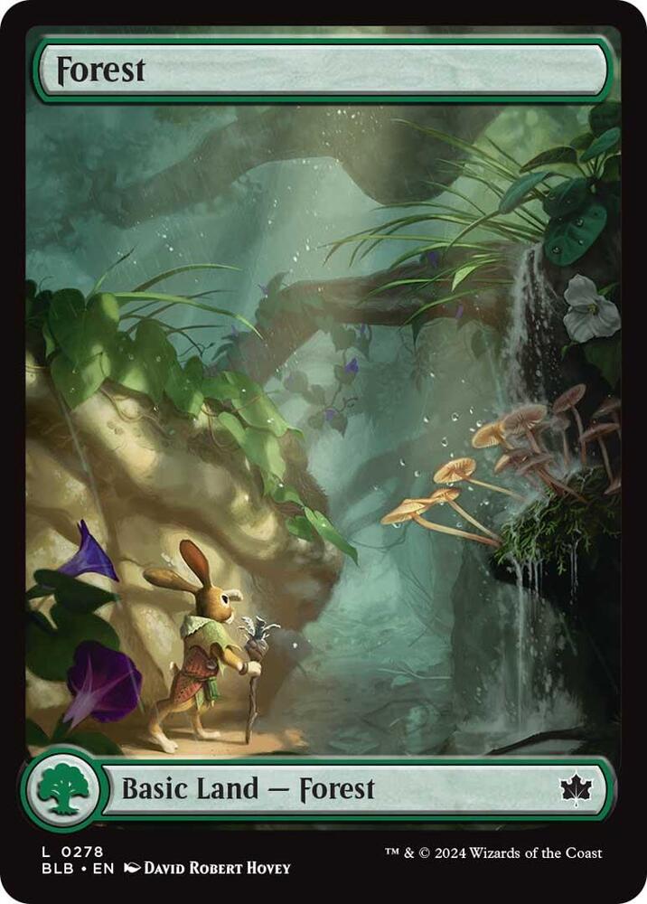 Forest 278 card from Bloomburrow