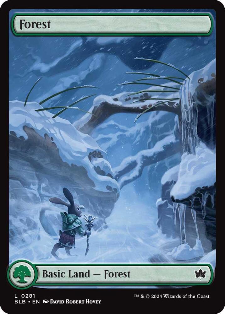 Forest 281 card from Bloomburrow