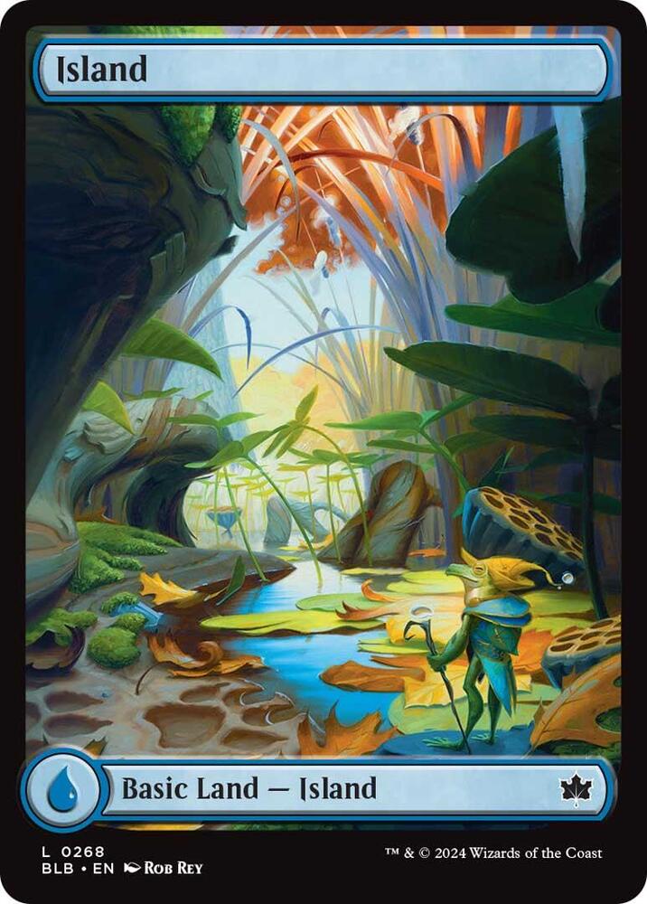 Island 268 card from Bloomburrow