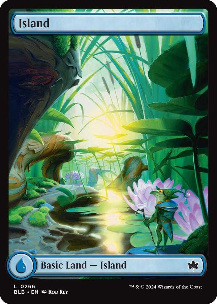 Island 266 card from Bloomburrow