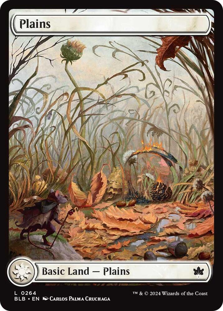 Plains 264 card from Bloomburrow