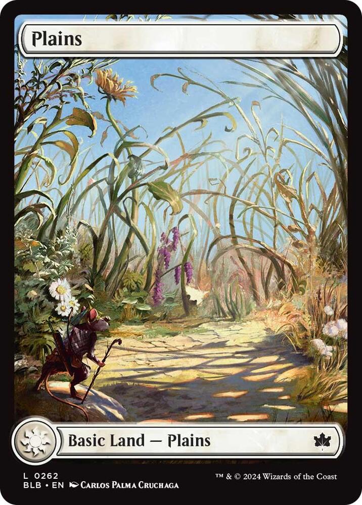 Plains 262 card from Bloomburrow