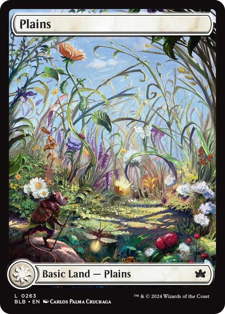 Plains 263 card from Bloomburrow