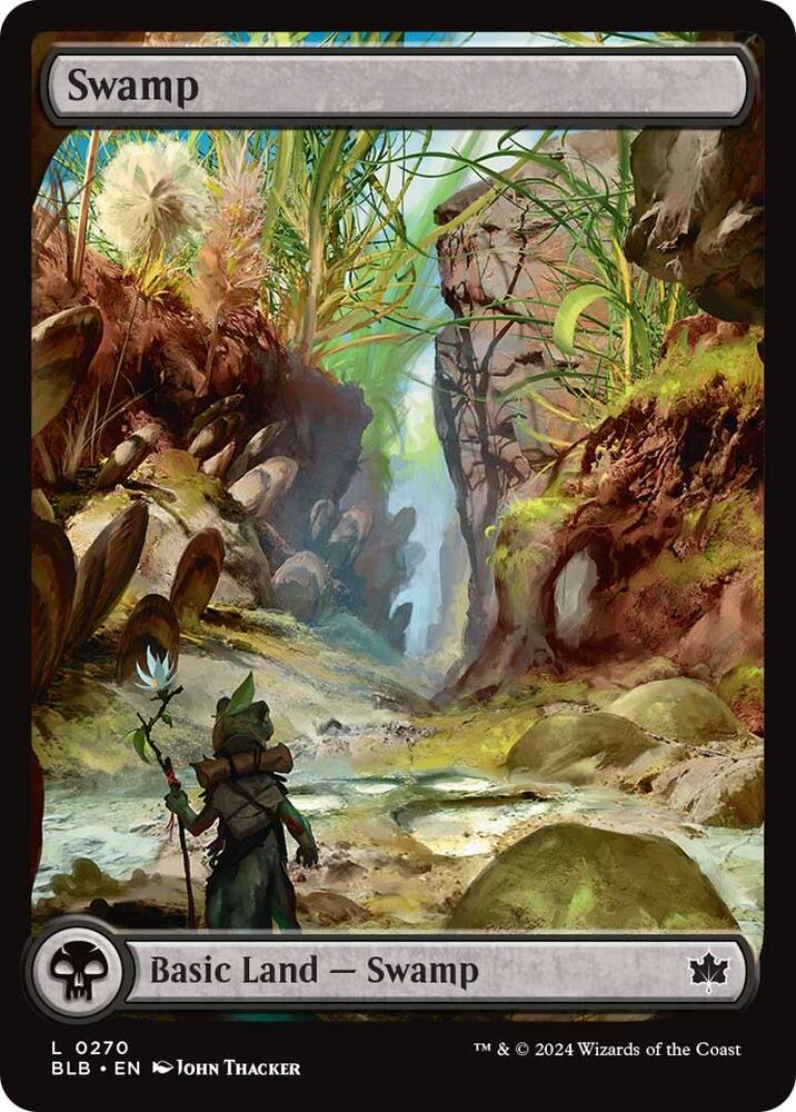 Swamp 270 card from Bloomburrow