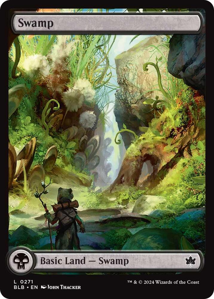Swamp 271 card from Bloomburrow