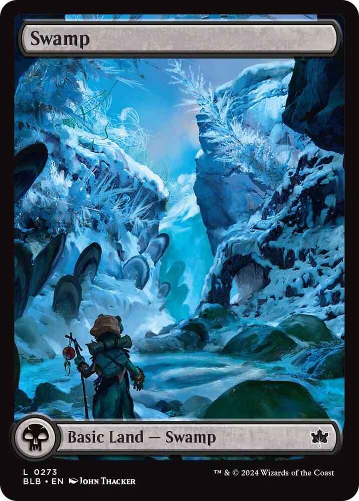 Swamp 273 card from Bloomburrow