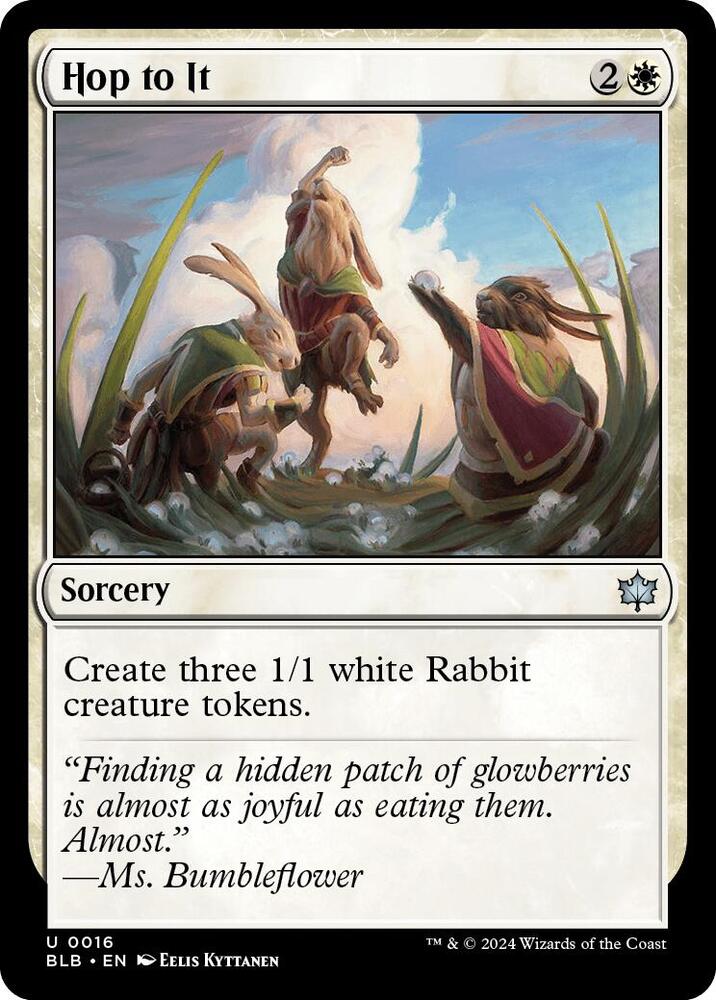 Hop to It 16 card from Bloomburrow