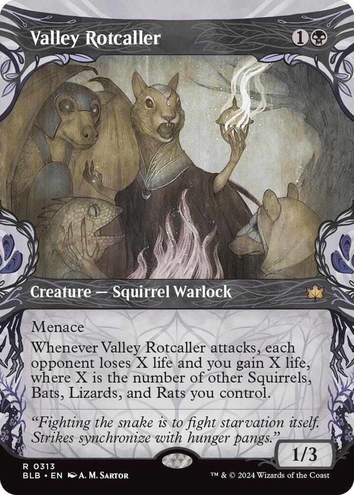 Valley Rotcaller (Showcase) 313 card from Bloomburrow