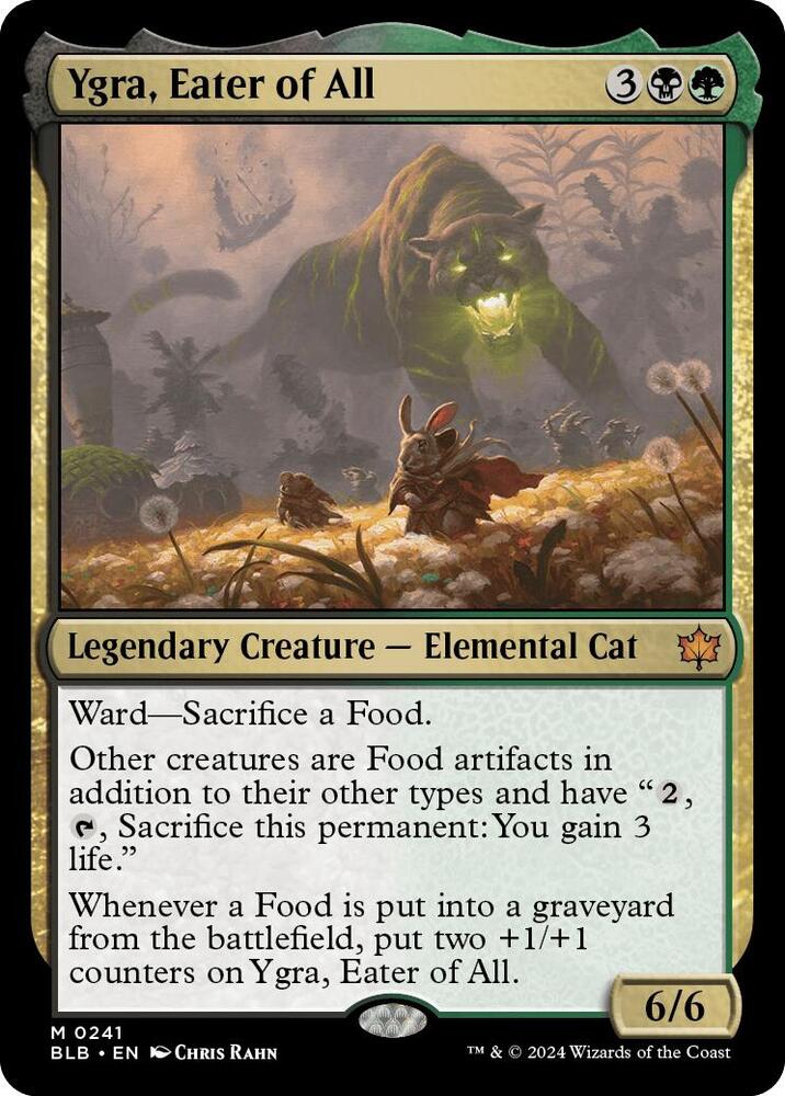 Ygra, Eater of All 241 card from Bloomburrow