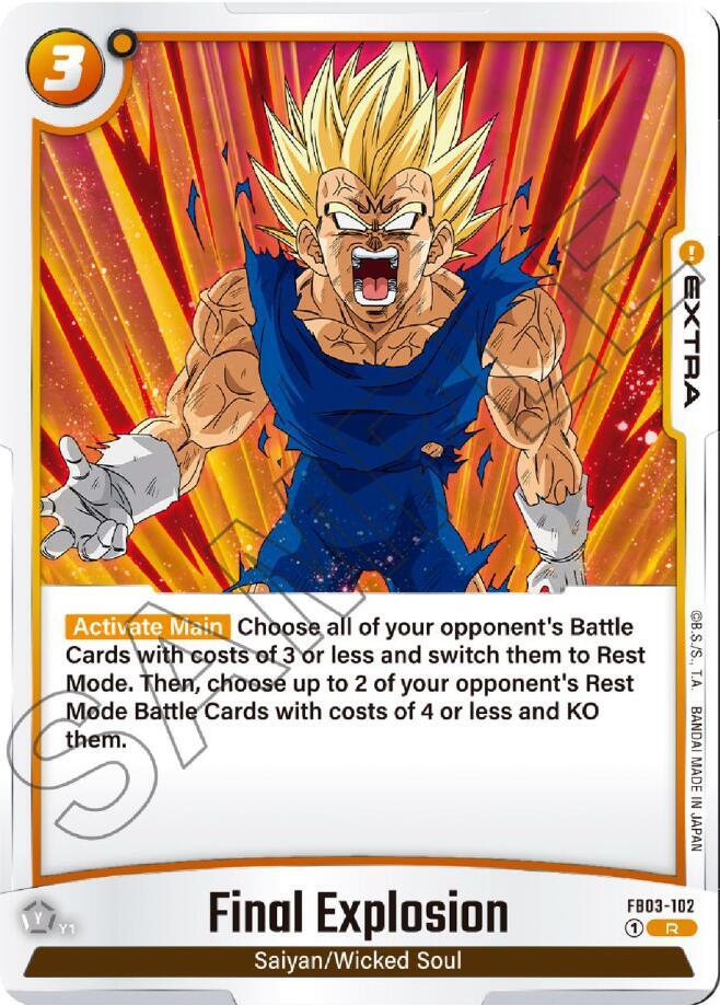 Final Explosion FB03-102 card from Raging Roar