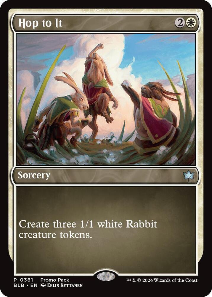 Hop to It 381 card from Promo Pack: Bloomburrow