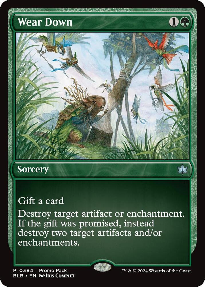 Wear Down 384 card from Promo Pack: Bloomburrow