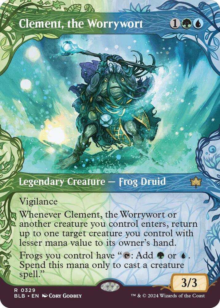 Clement, the Worrywort (Showcase) 329 card from Bloomburrow