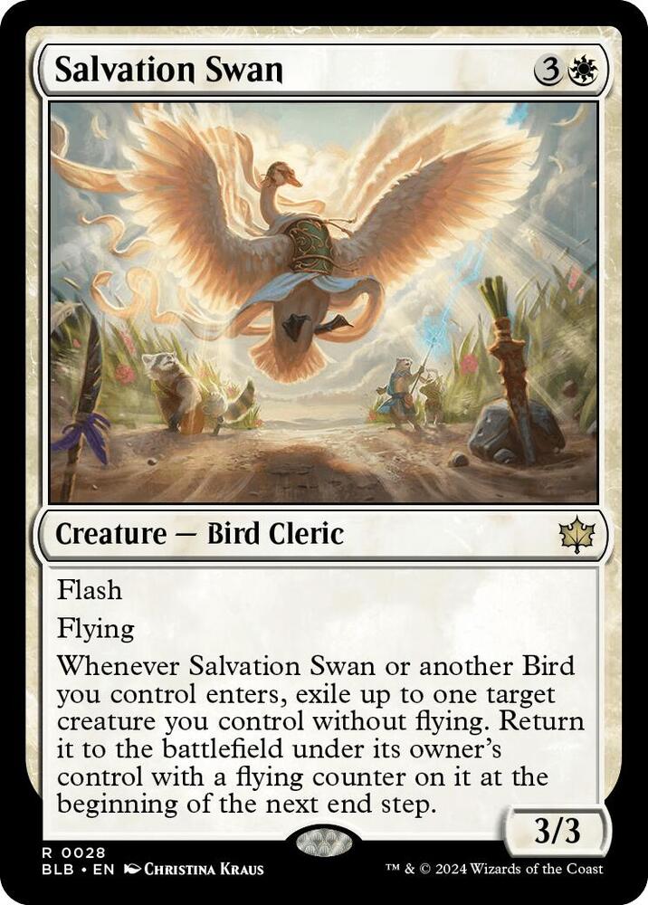 Salvation Swan 28 card from Bloomburrow