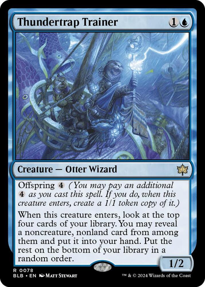 Thundertrap Trainer 78 card from Bloomburrow