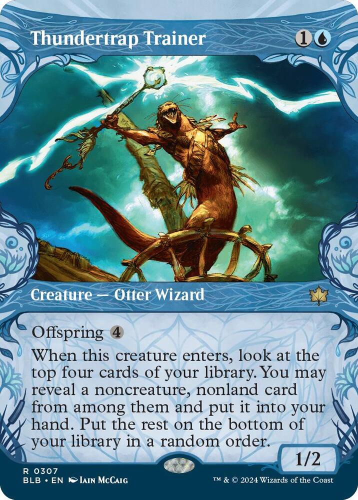 Thundertrap Trainer (Showcase) 307 card from Bloomburrow