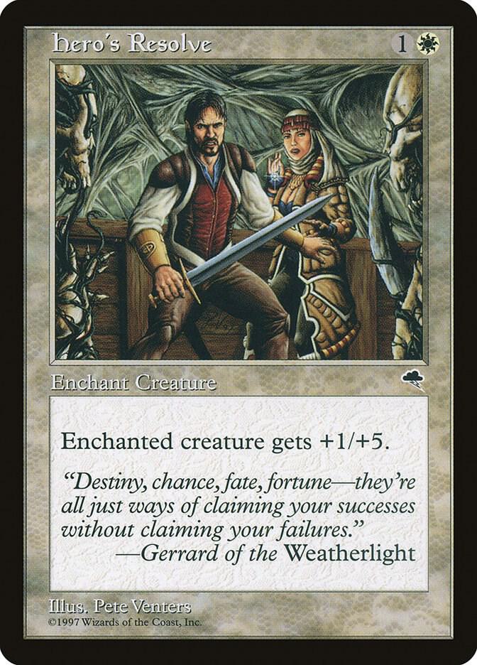 Hero's Resolve 23 card from Tempest
