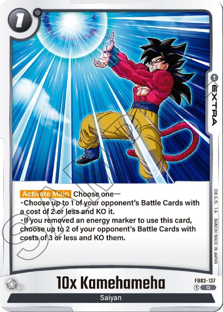 10x Kamehameha FB03-137 card from Raging Roar