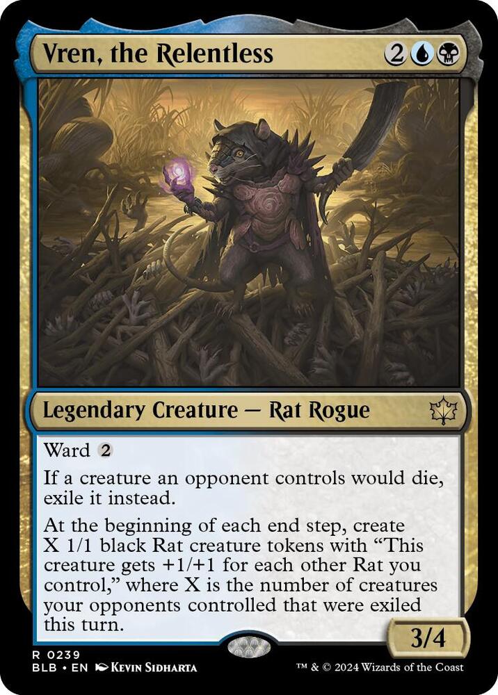 Vren, the Relentless 239 card from Bloomburrow