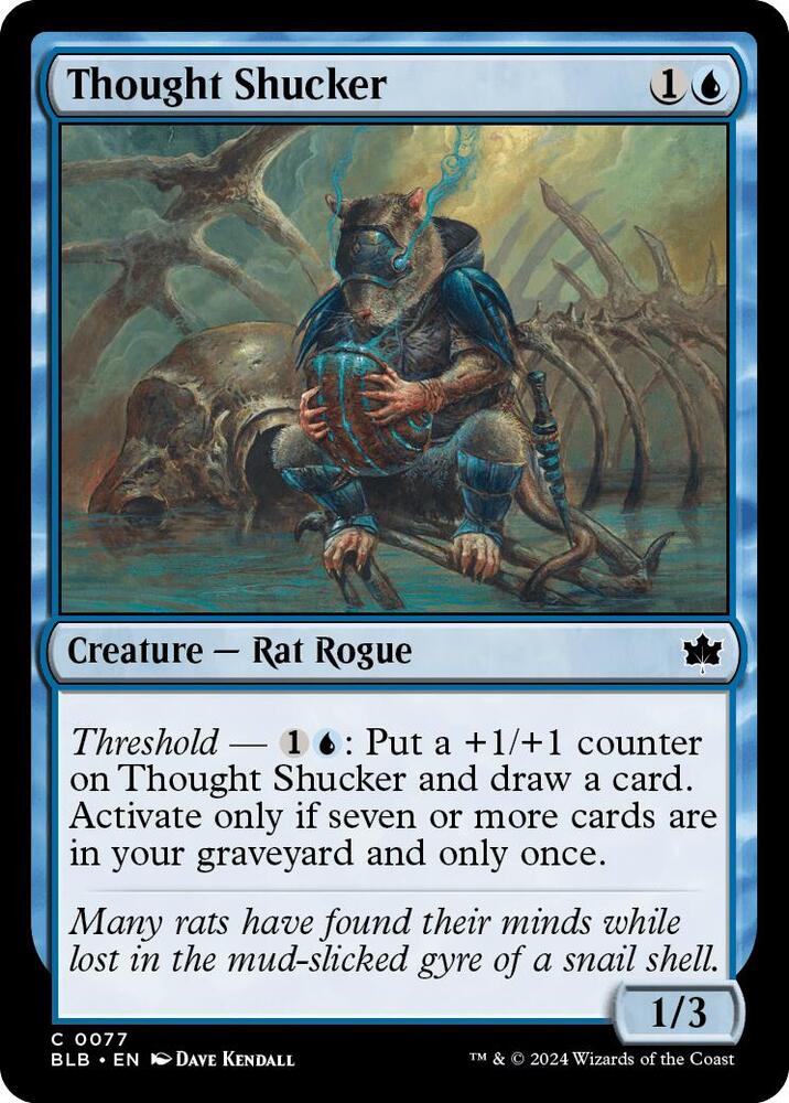 Thought Shucker 77 card from Bloomburrow