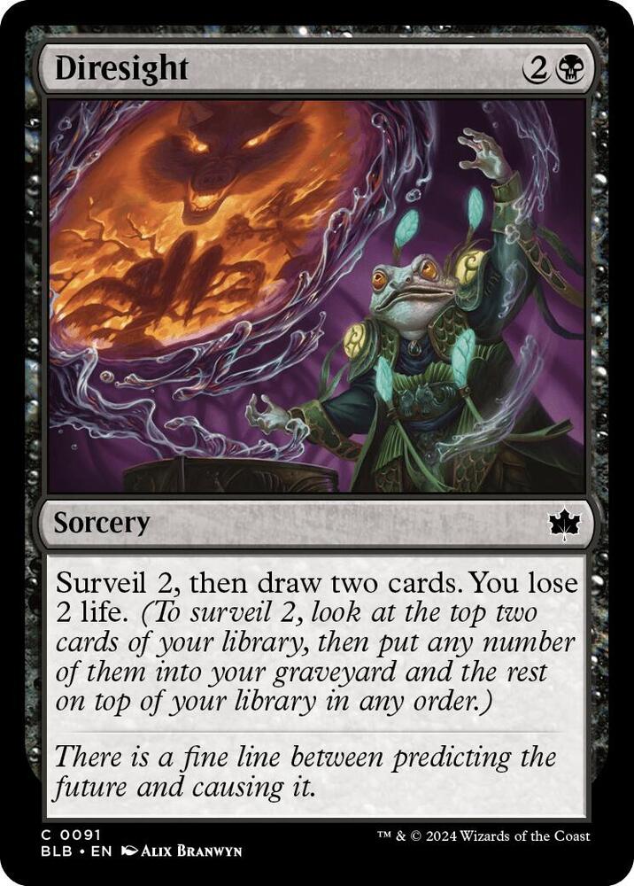 Diresight 91 card from Bloomburrow