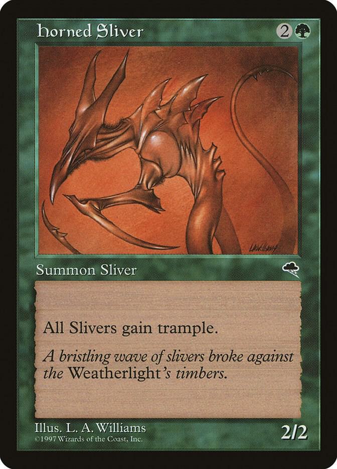 Horned Sliver 234 card from Tempest