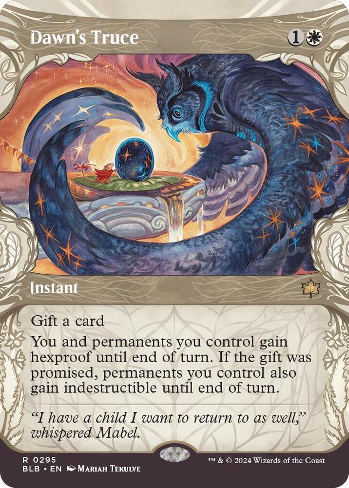 Dawn's Truce (Showcase) 295 card from Bloomburrow