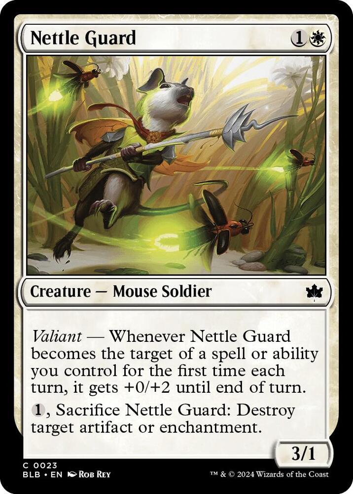Nettle Guard 23 card from Bloomburrow