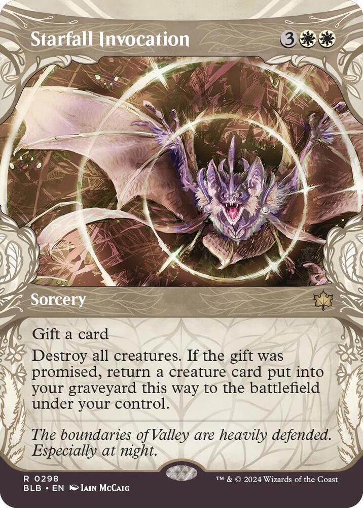 Starfall Invocation (Showcase) 298 card from Bloomburrow