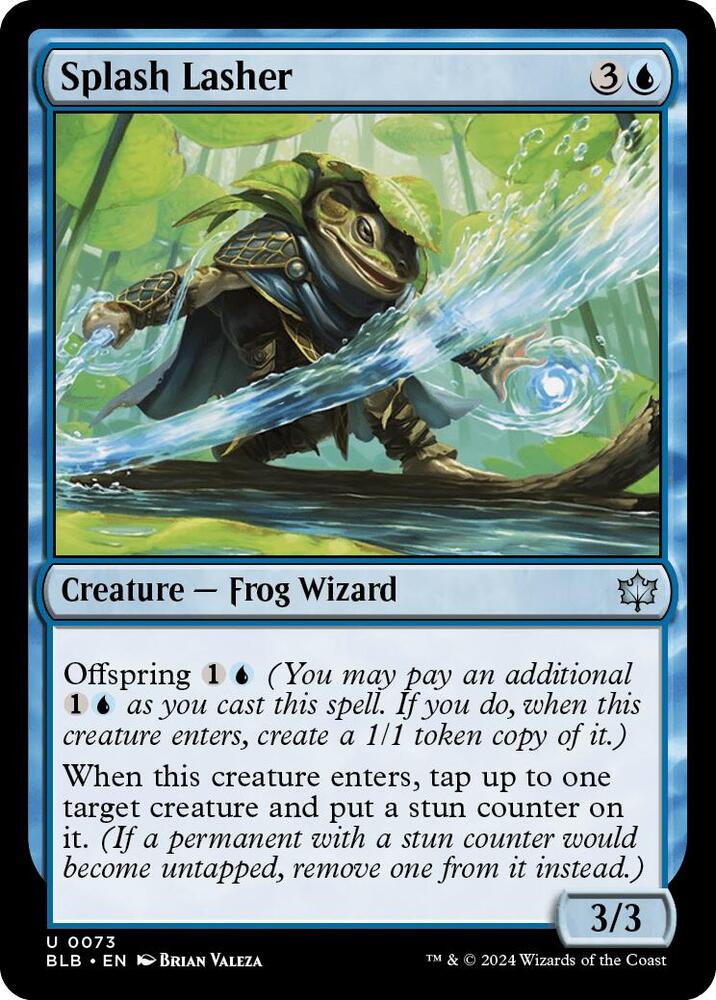 Splash Lasher 73 card from Bloomburrow