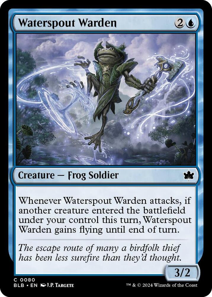Waterspout Warden 80 card from Bloomburrow
