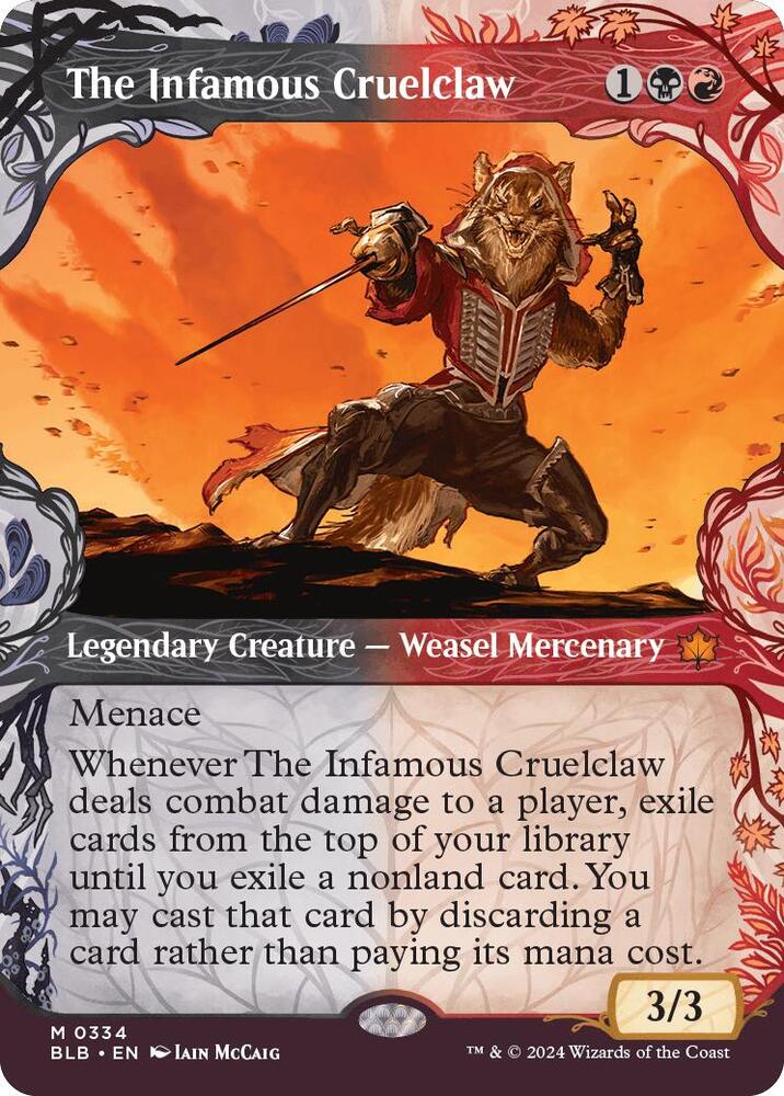 The Infamous Cruelclaw (Showcase) 334 card from Bloomburrow