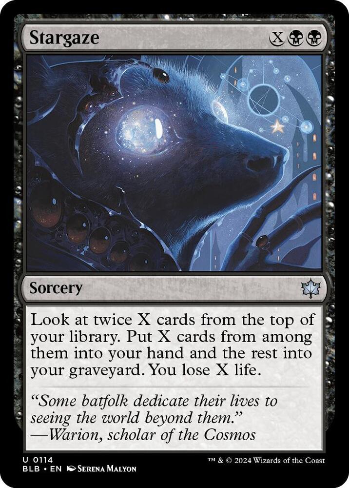 Stargaze 114 card from Bloomburrow