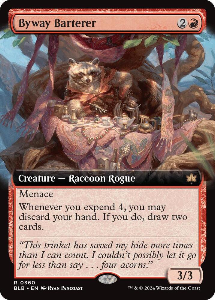 Byway Barterer (Extended Art) 360 card from Bloomburrow