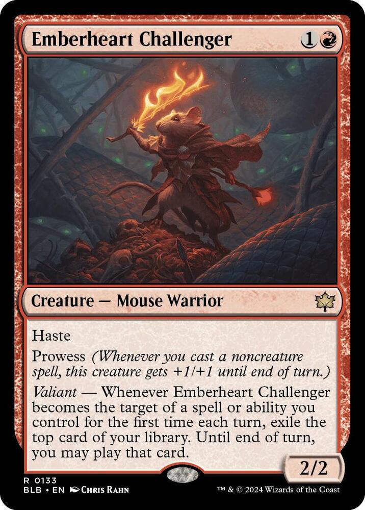 Emberheart Challenger 133 card from Bloomburrow