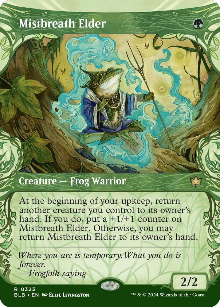 Mistbreath Elder (Showcase) 323 card from Bloomburrow