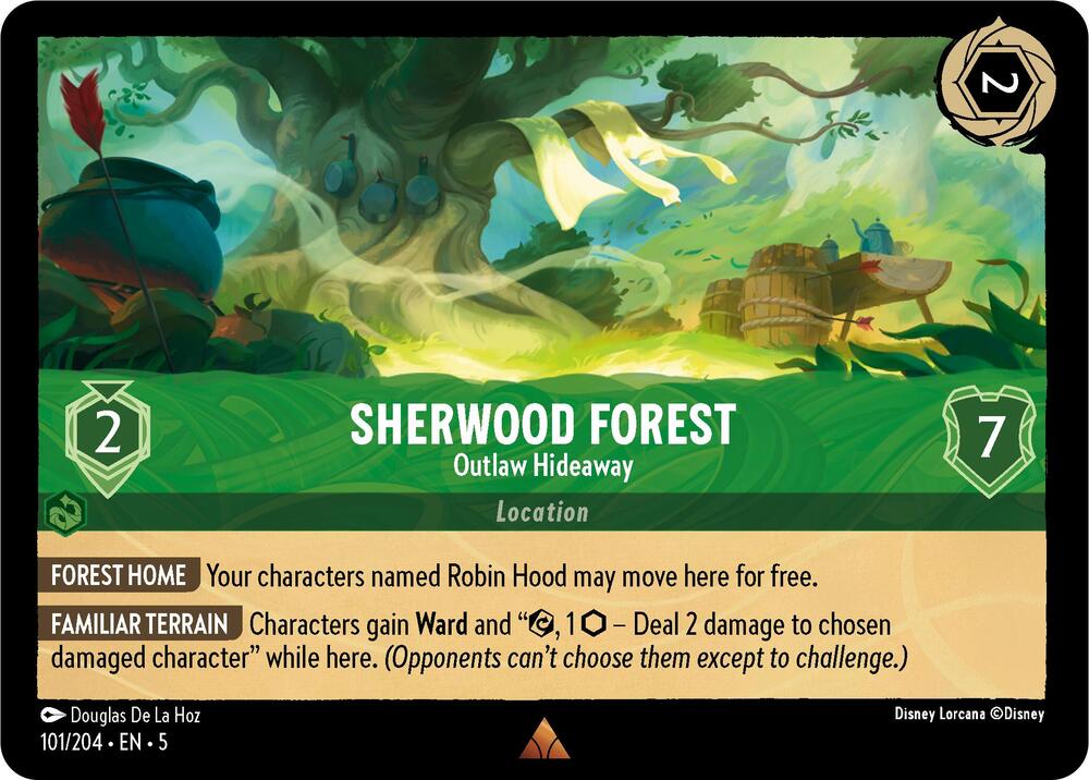 Sherwood Forest - Outlaw Hideaway 101/204 card from Shimmering Skies