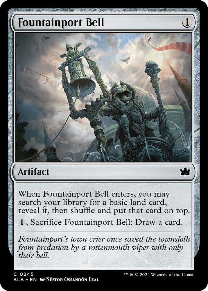 Fountainport Bell 245 card from Bloomburrow
