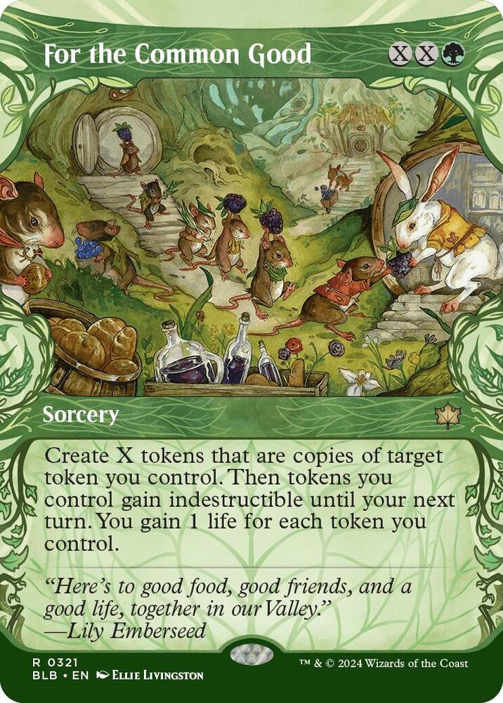 For the Common Good (Showcase) 321 card from Bloomburrow