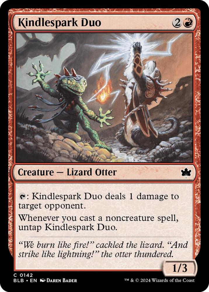 Kindlespark Duo 142 card from Bloomburrow