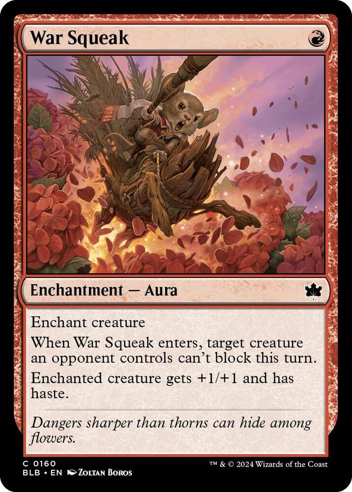 War Squeak 160 card from Bloomburrow