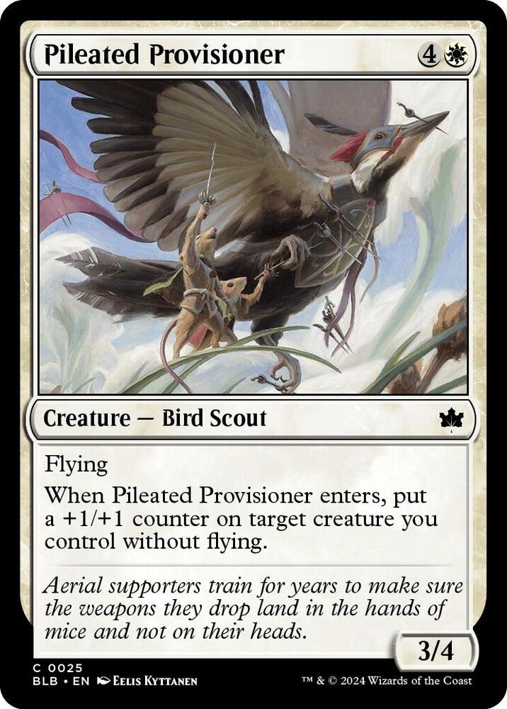 Pileated Provisioner 25 card from Bloomburrow